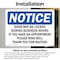 Signmission Door May Be Locked During Business Hours, 14 in W x Rectangle, Vinyl Decal OS-2PACK-NS-D-1014-L-11496 - alternate 5